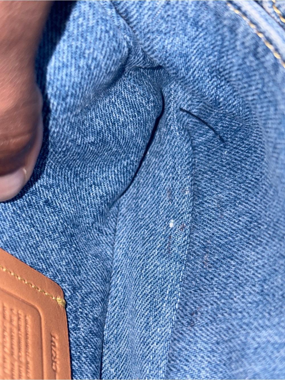 Coach Quilted Denim Tabby 20 - Picture 8 of 9